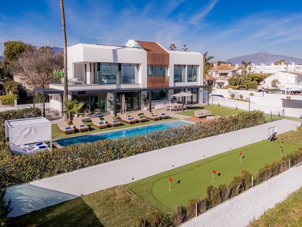 Contemporary Frontline Beach Villa, Estepona